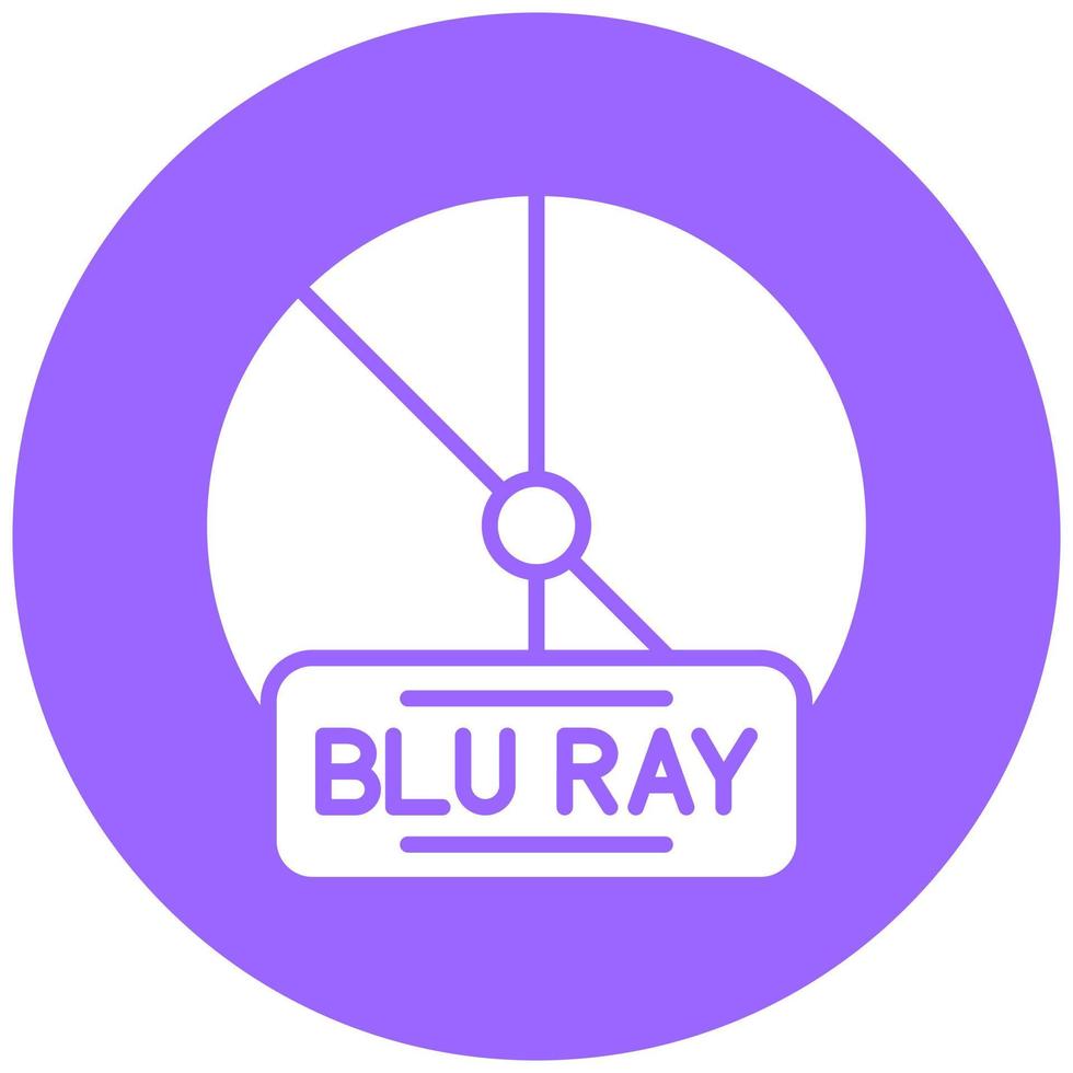 Vector Design Blu Ray Vector Icon Style