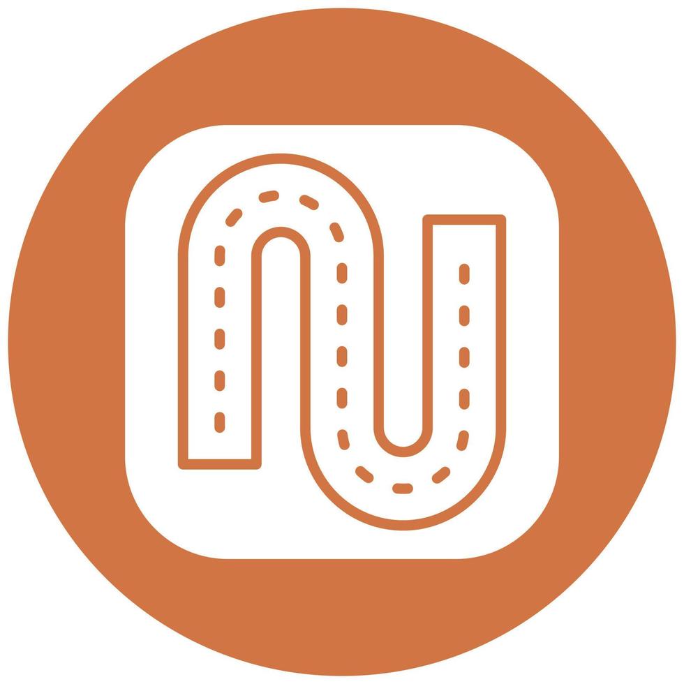 Vector Design Sharp Bend Vector Icon Style