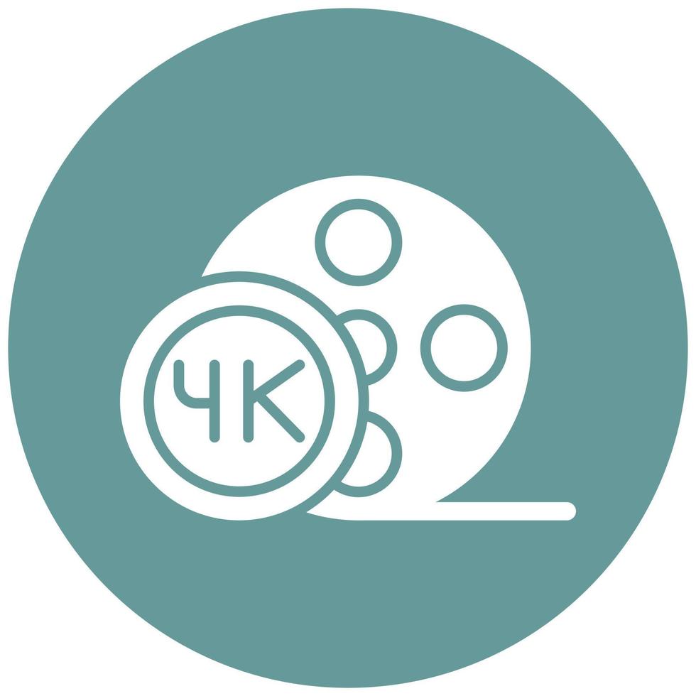 Vector Design 4k Film Vector Icon Style
