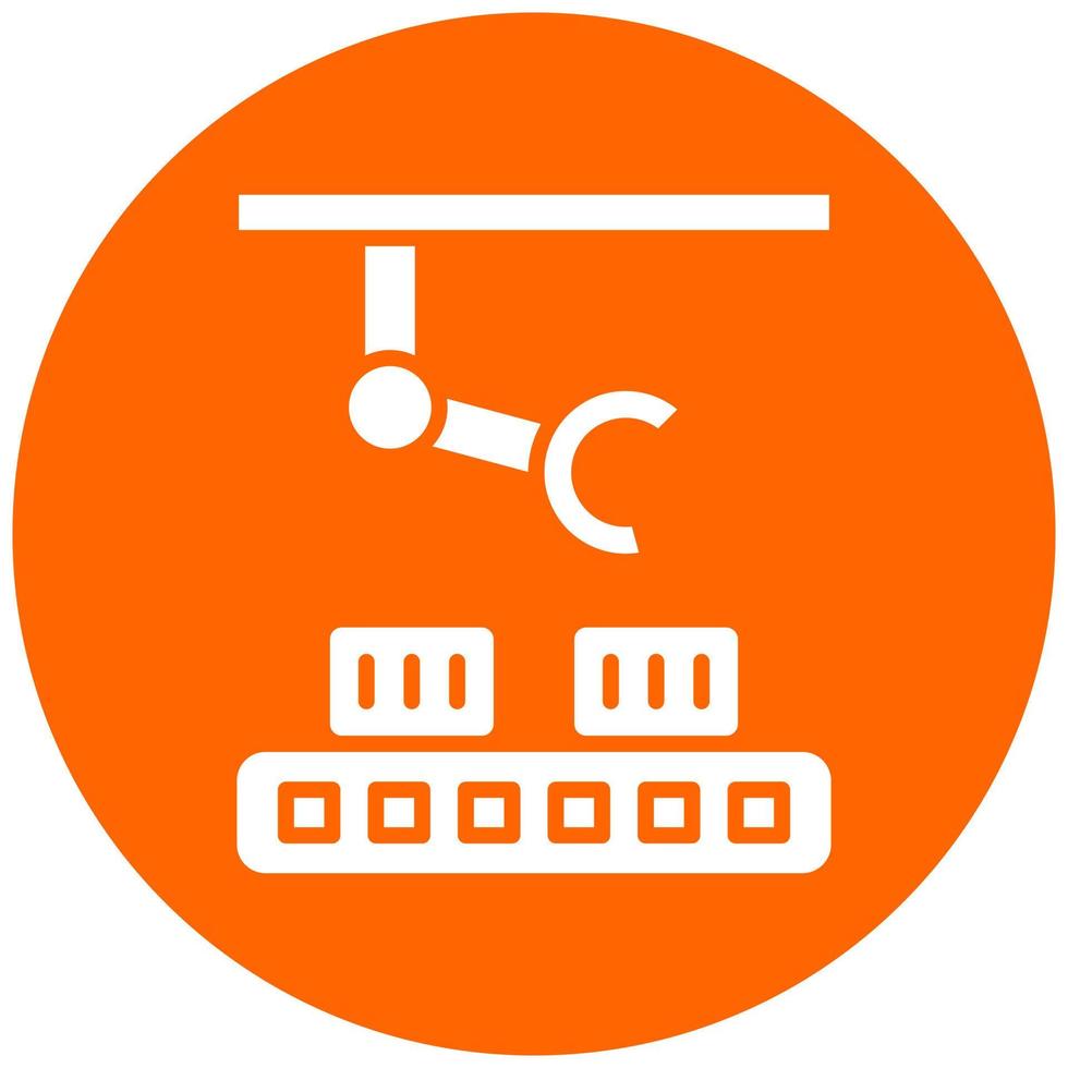 Vector Design Industrial Robot Vector Icon Style