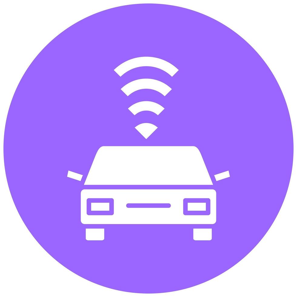 Vector Design Connected Vehicle Vector Icon Style