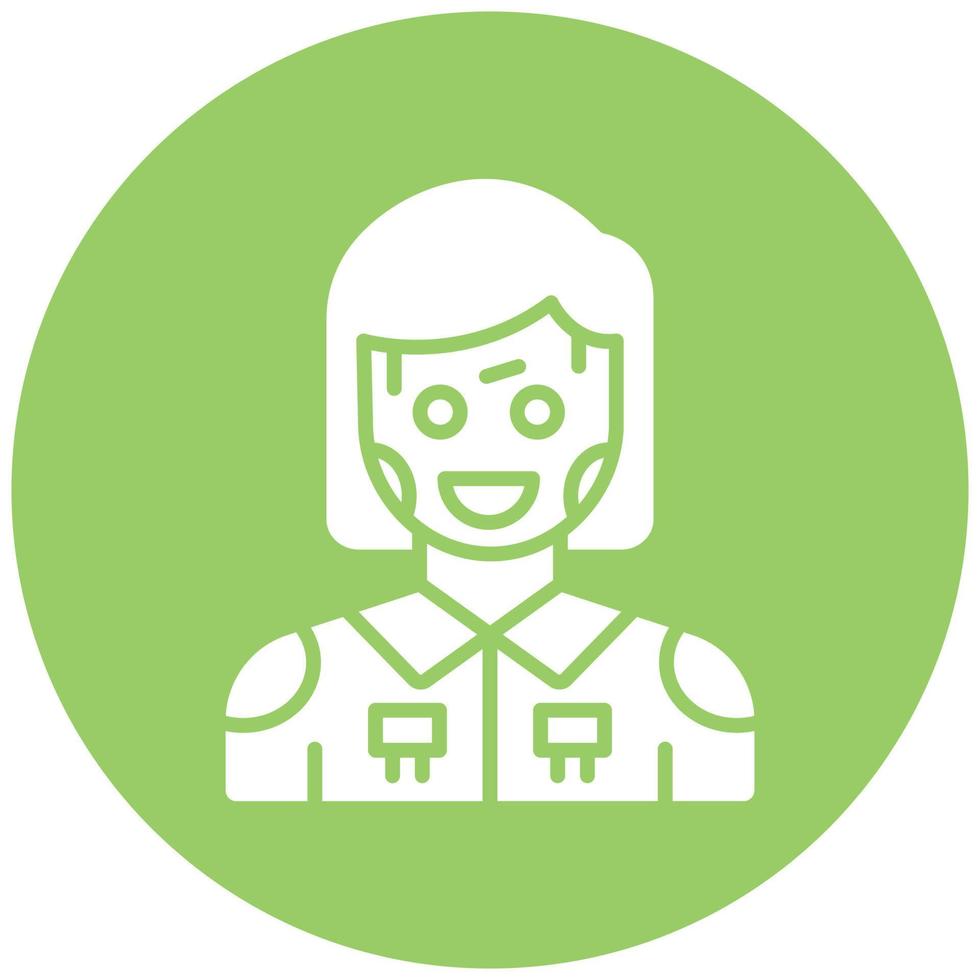 Vector Design Humanoid Robot Vector Icon Style