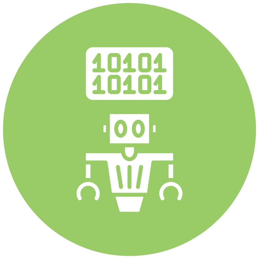 Vector Design Binary Code Vector Icon Style