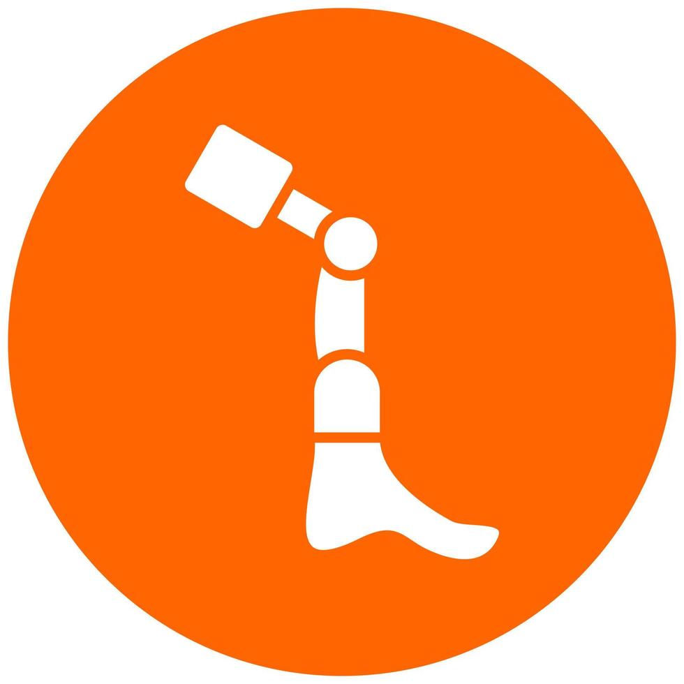 Vector Design Bionic Leg Vector Icon Style
