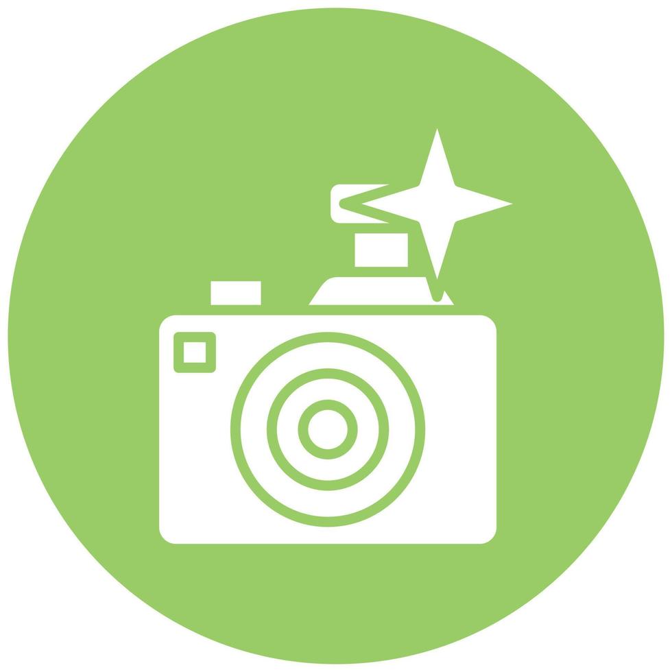 Vector Design Flash Camera Vector Icon Style