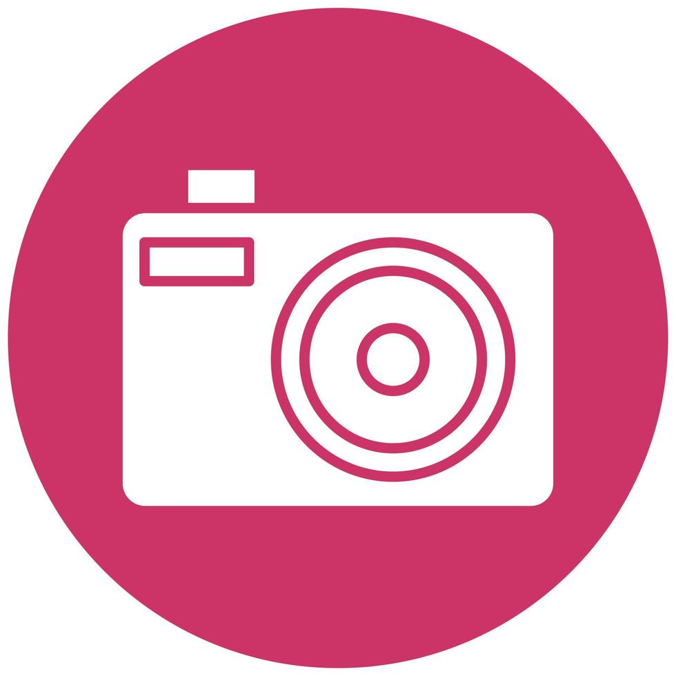Vector Design Compact Camera Vector Icon Style