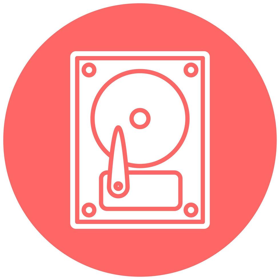 Vector Design Hard Disk Vector Icon Style