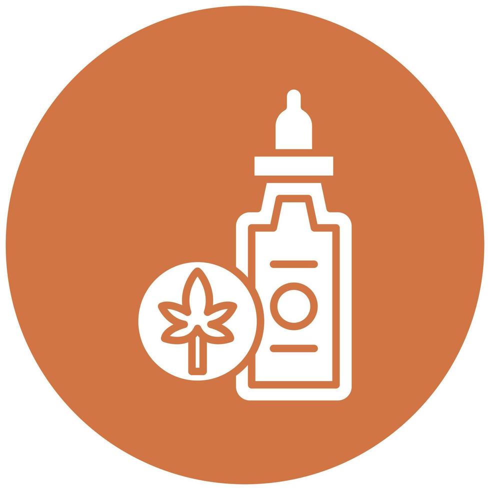 Vector Design Cbd Oil Vector Icon Style