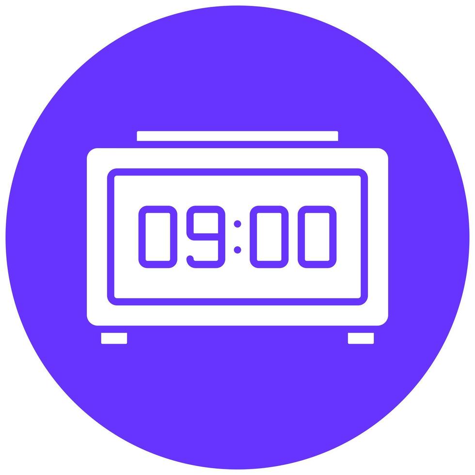 Vector Design Digital Clock Vector Icon Style