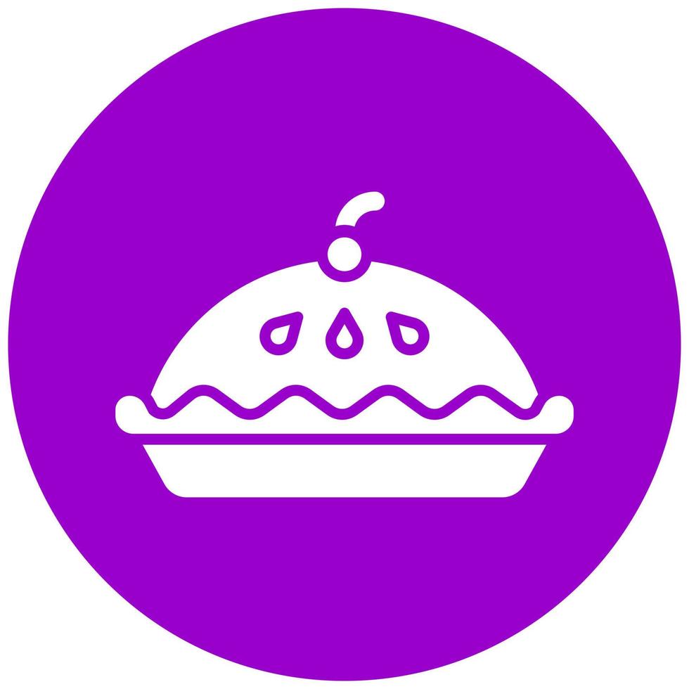 Vector Design Apple Pie Vector Icon Style