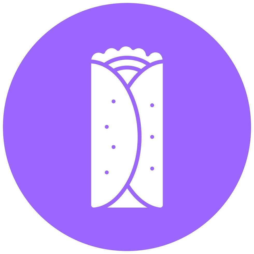 Vector Design Burrito Vector Icon Style