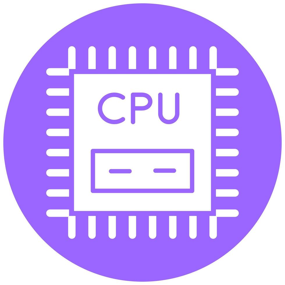 Vector Design Cpu Vector Icon Style