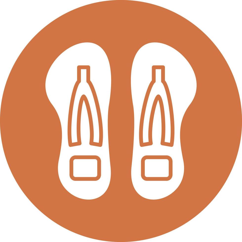 Vector Design Flip Flop Vector Icon Style