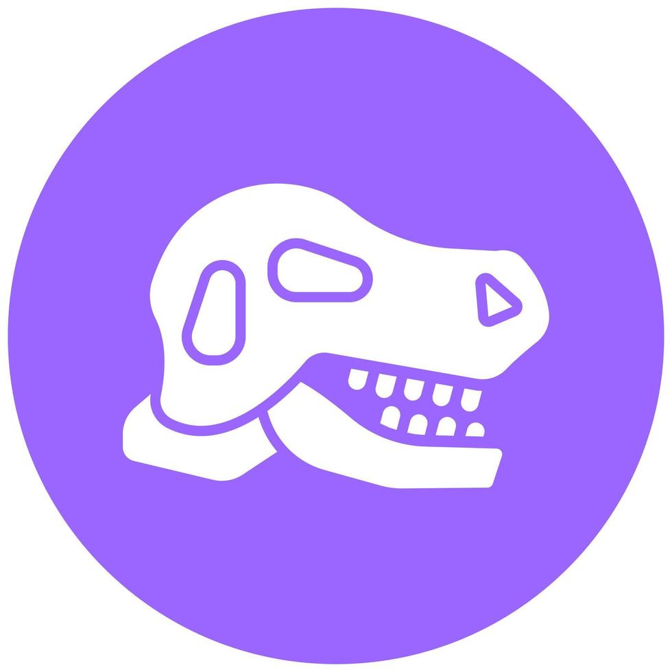 Vector Design Dinosaur Fossil Vector Icon Style