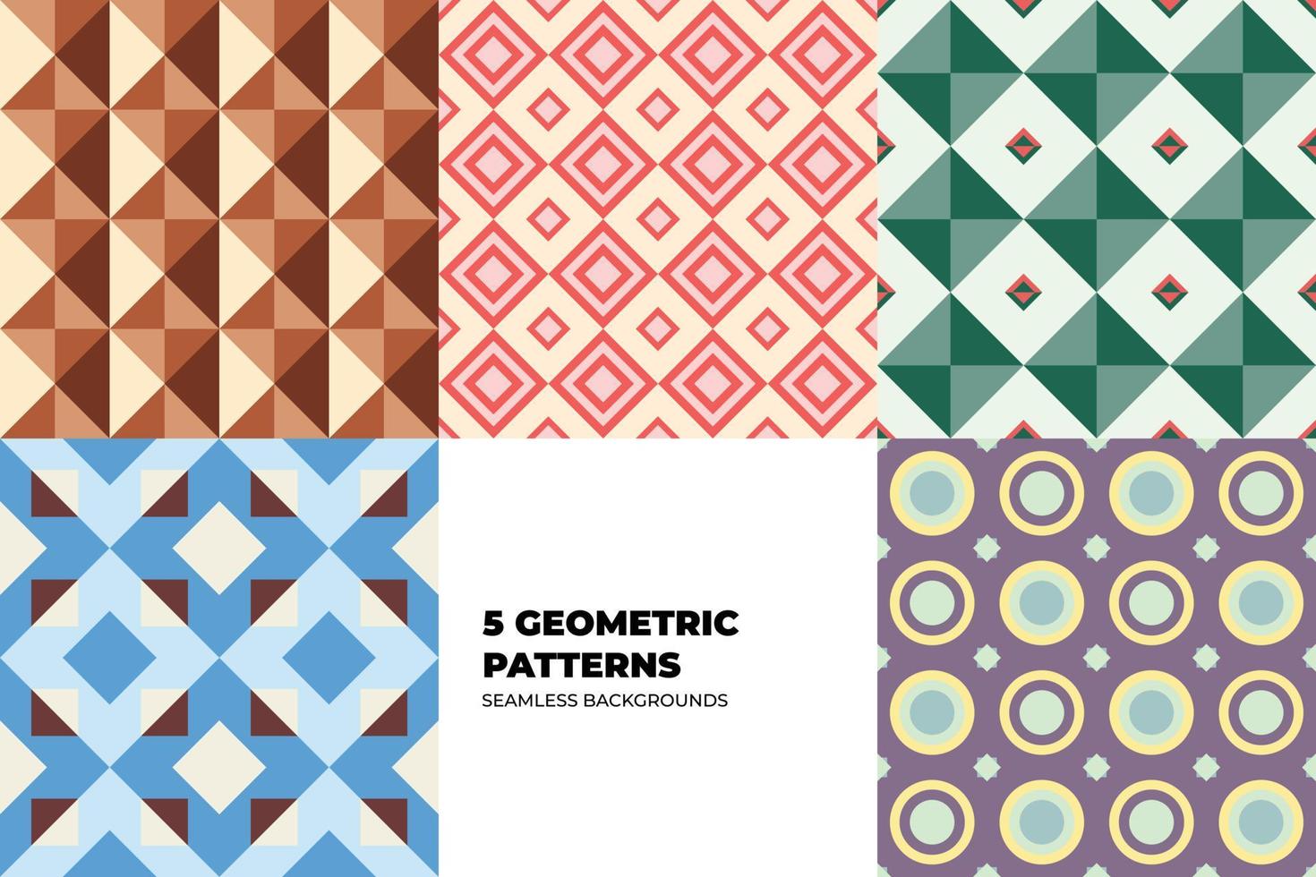 vector resumen multicolor pastel patrones para niños, bebé y niños estilo mosaico vistoso linda redondo formas diseño elementos, fondo, de moda tela, sencillo geométrico ornamento.