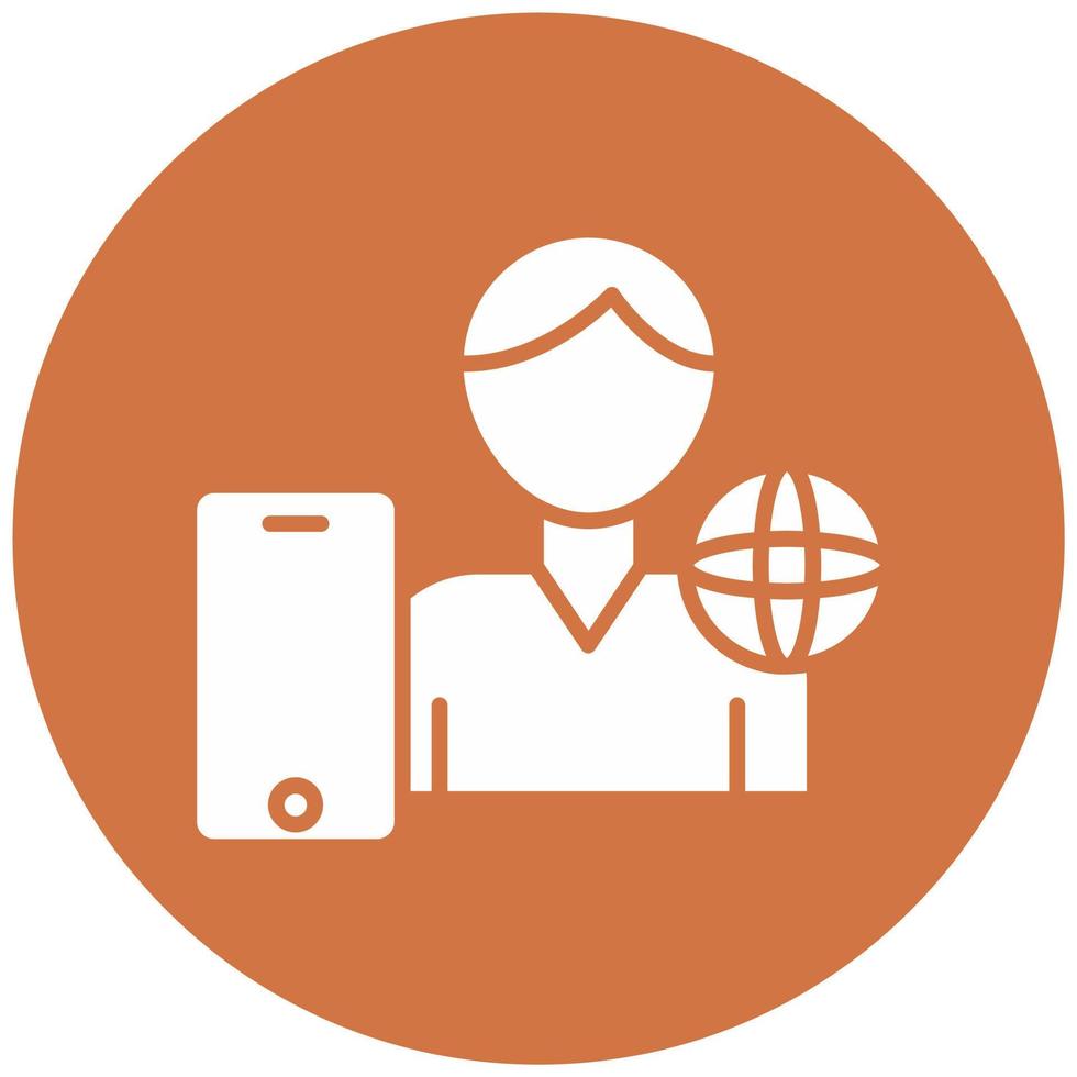 Millennial Male Vector Icon Style