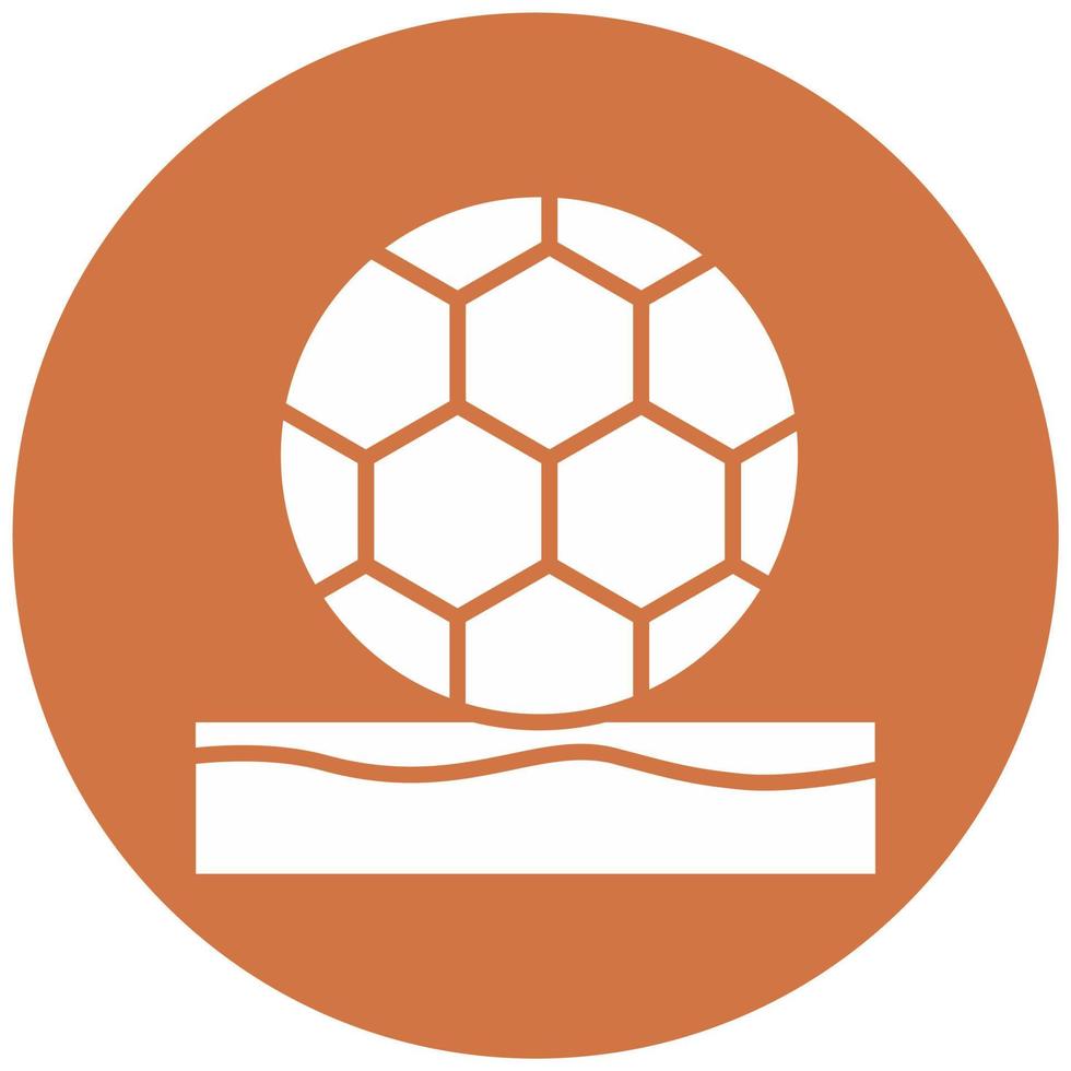 Beach Soccer Vector Icon Style