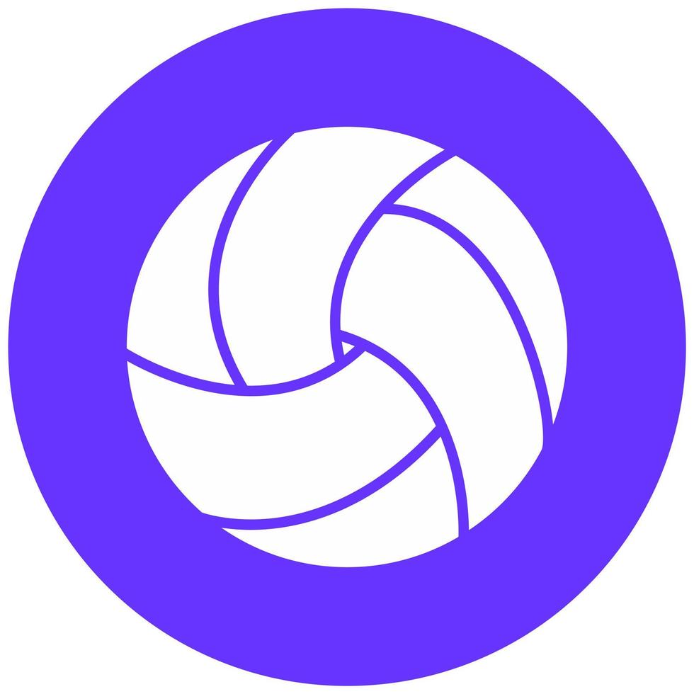 Beach Volleyball Vector Icon Style