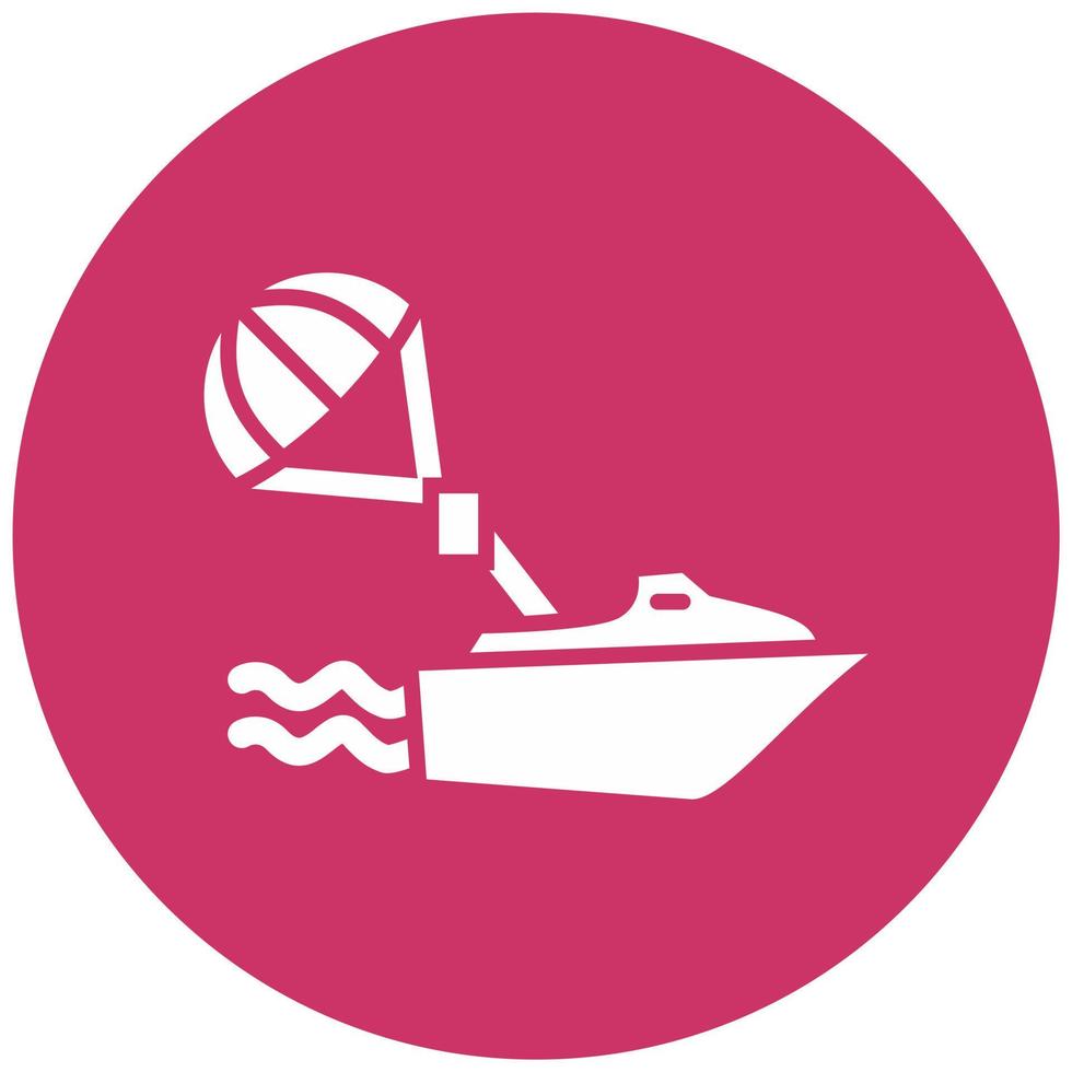 Parasailing Vector Icon Style
