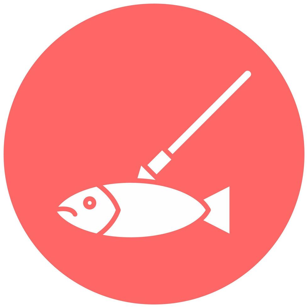 pesca submarina vector icono estilo