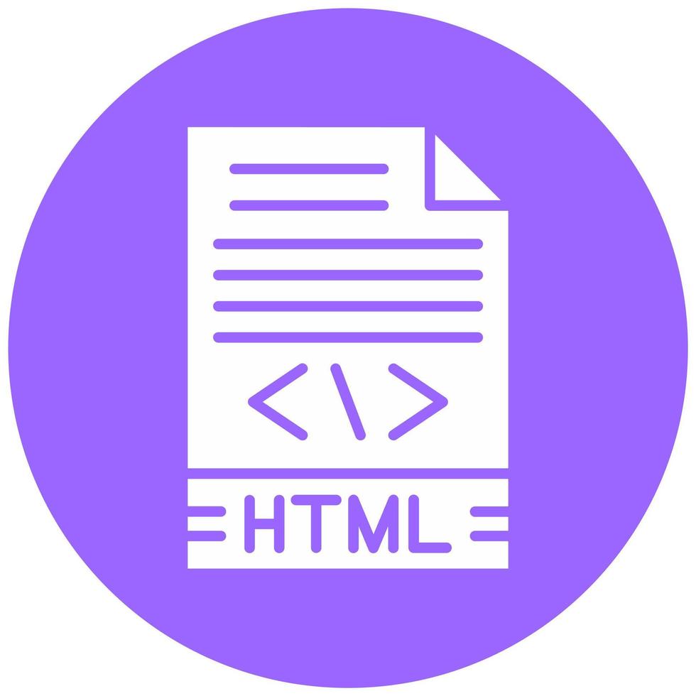 HTML Vector Icon Style 22195523 Vector Art at Vecteezy