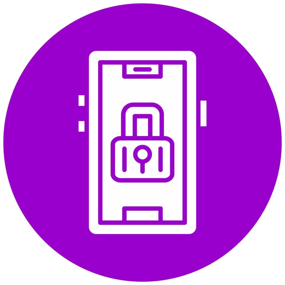 Screen lock Portrait Vector Icon Style
