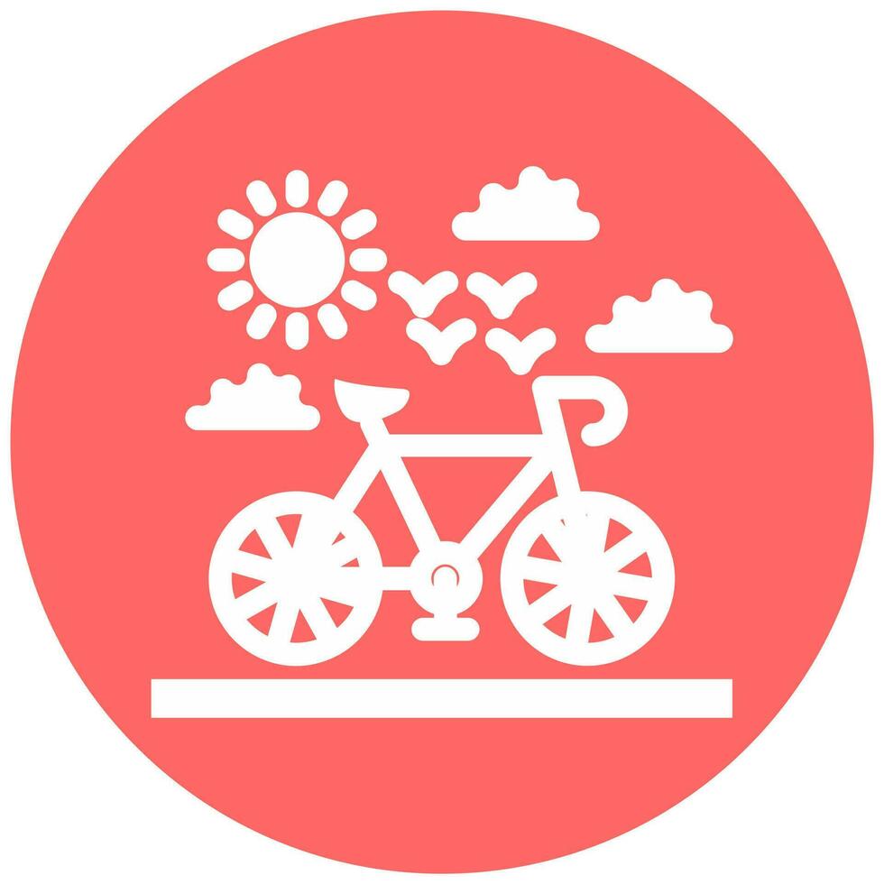 Bicycle Vector Icon Style