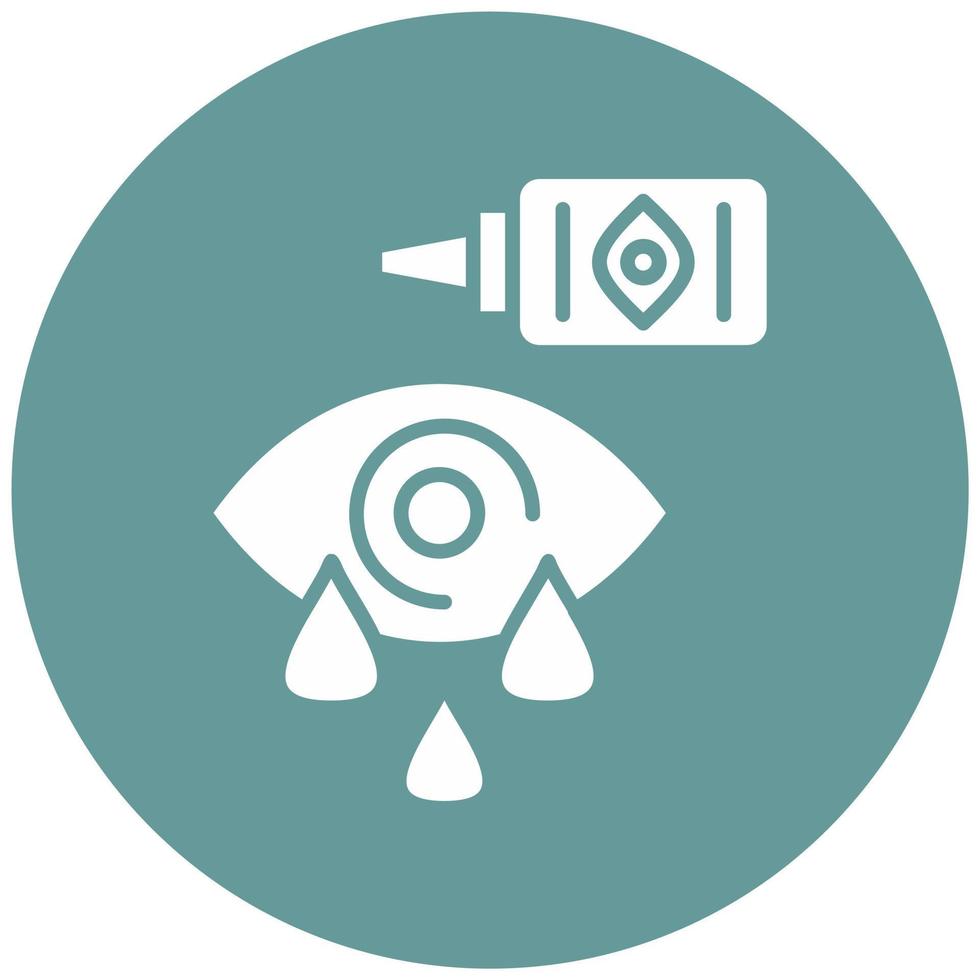 Artificial Tears Vector Icon Style