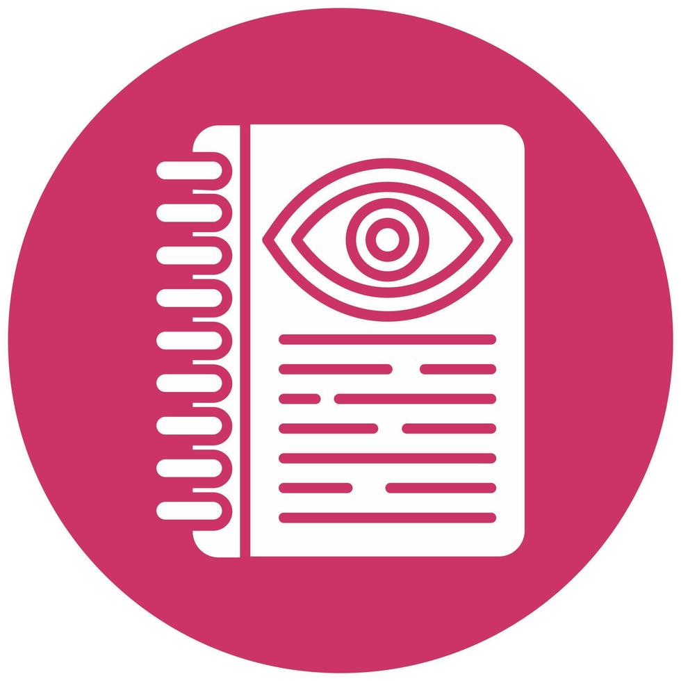 Optometric Guidelines Vector Icon Style