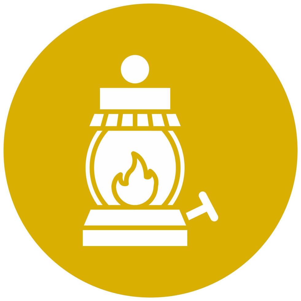 Gas Lamp Vector Icon Style