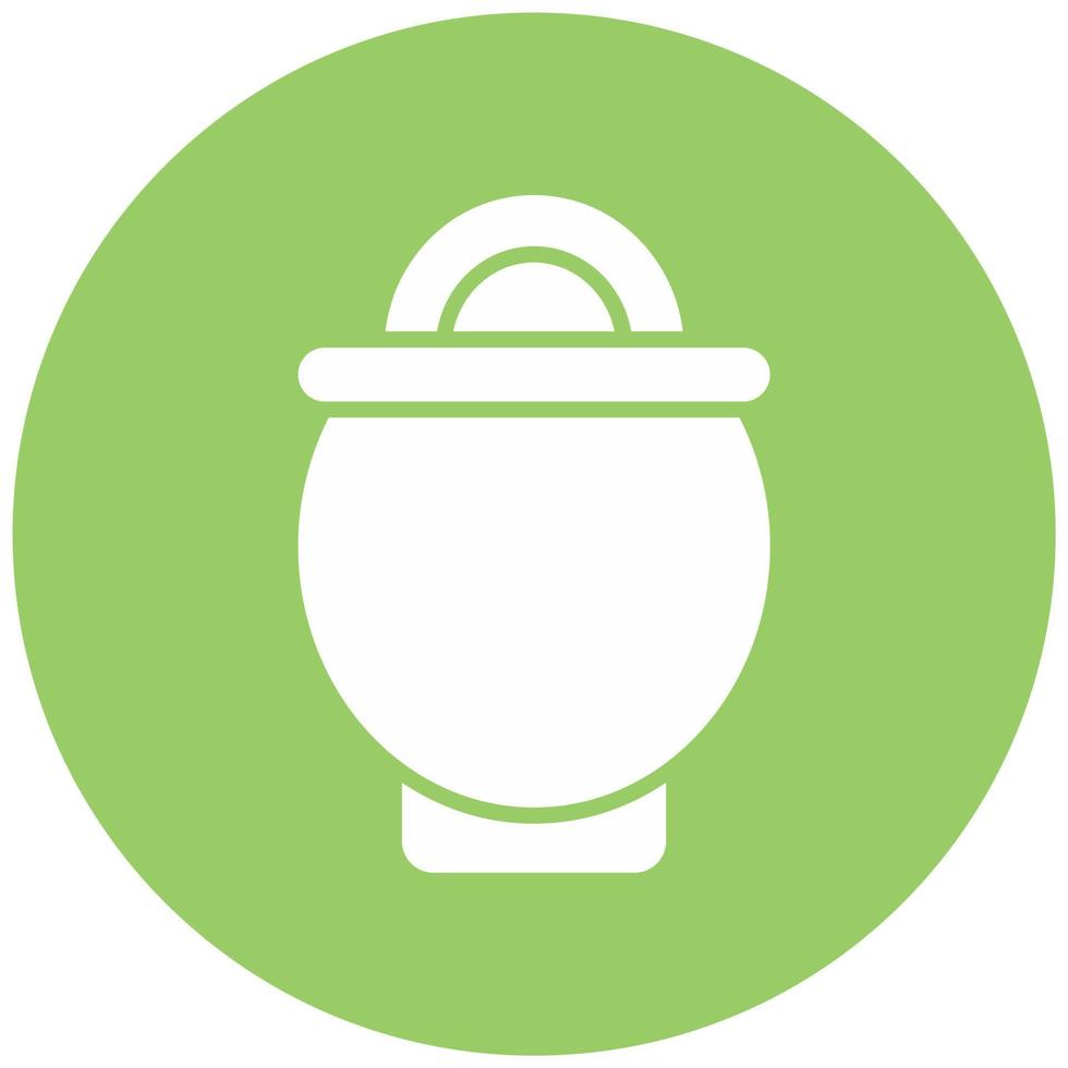 Crucible And Cover Vector Icon Style