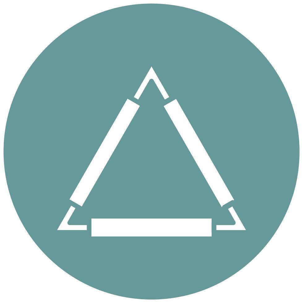 Clay Triangle Vector Icon Style