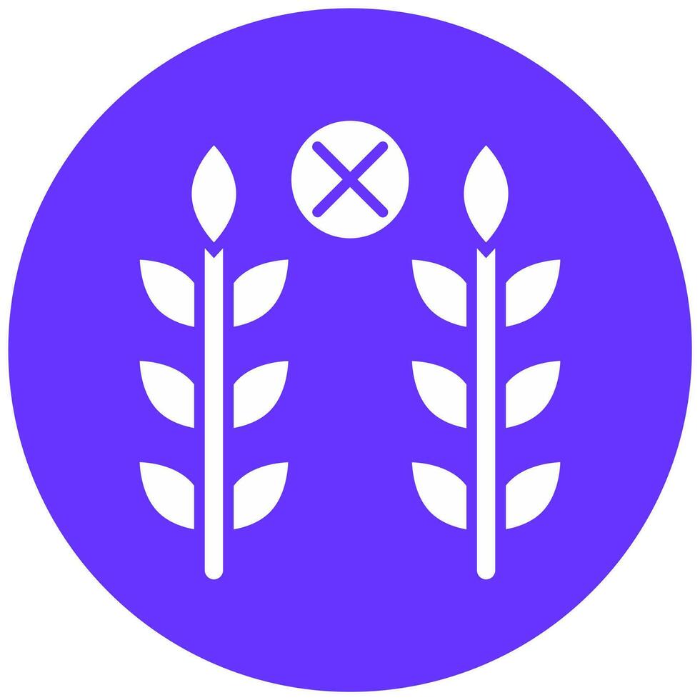 Gluten Free Food Vector Icon Style