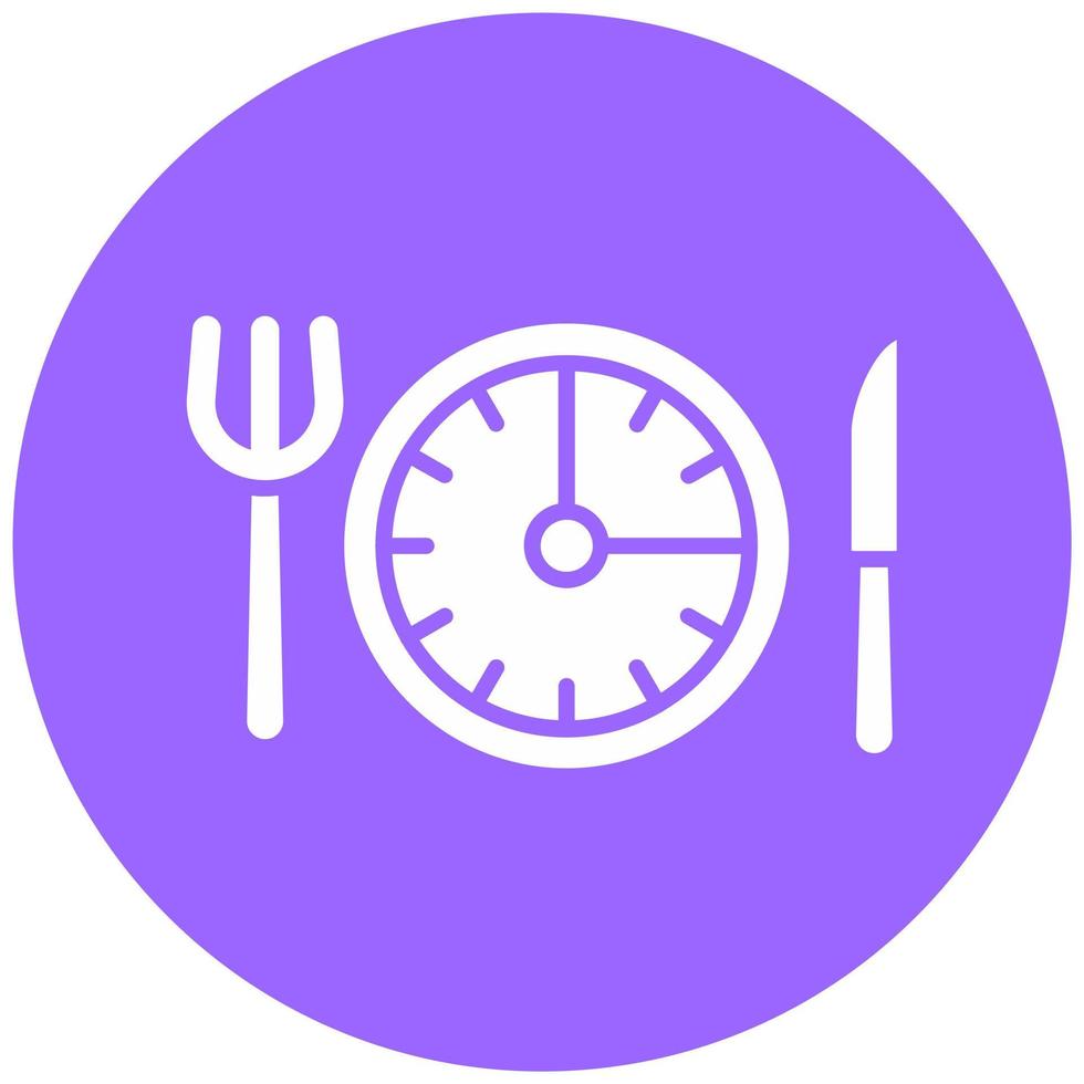 Intermittent Fasting Vector Icon Style