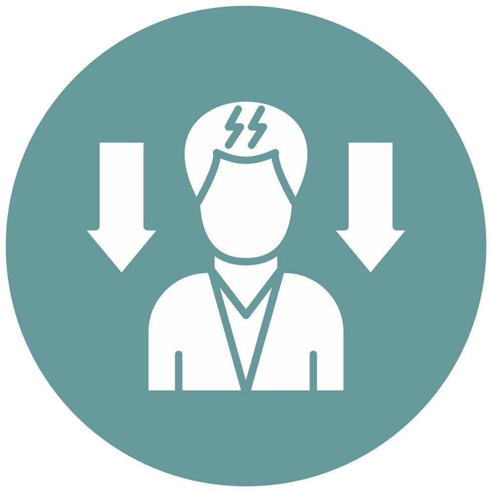Lower Stress Levels Vector Icon Style