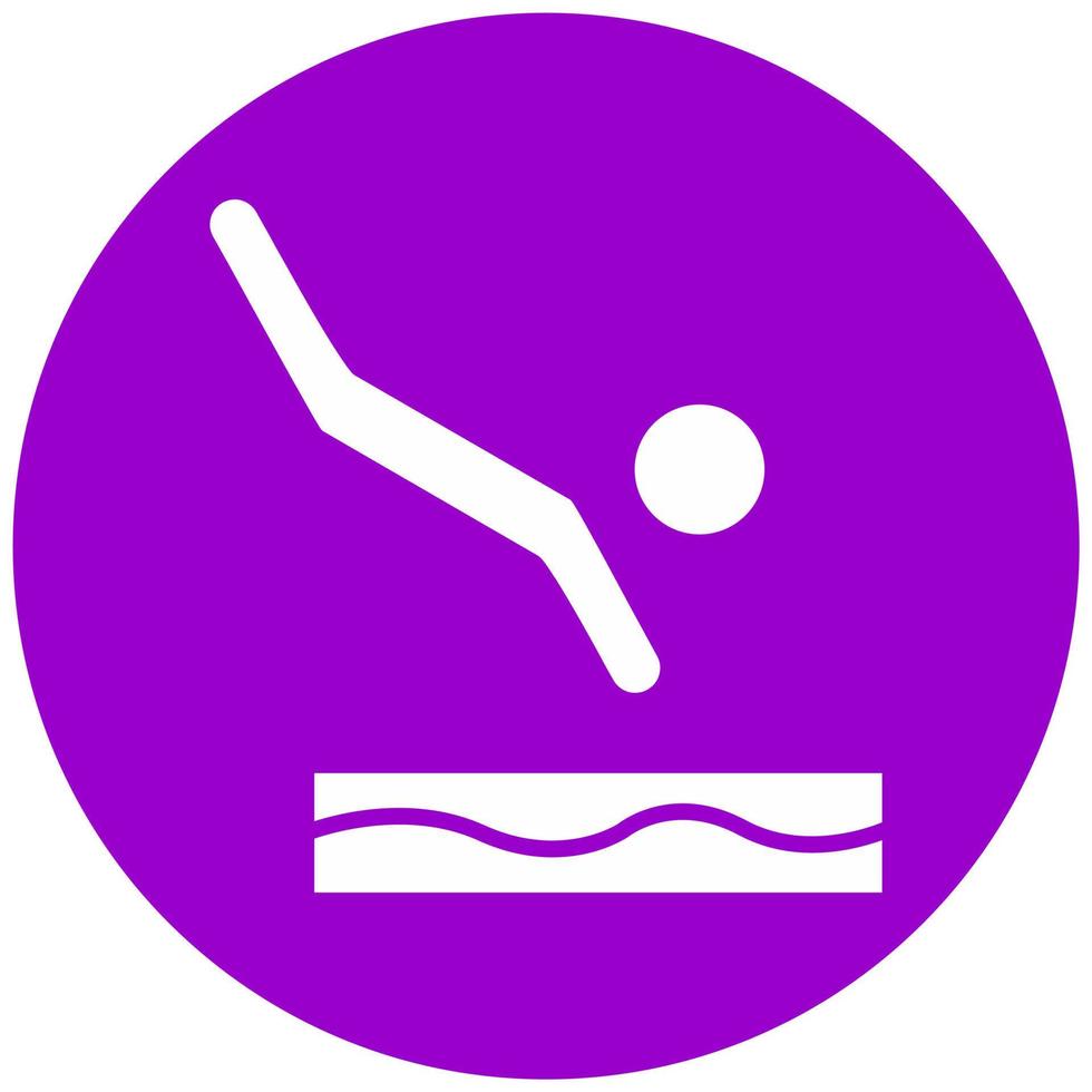 Diving Vector Icon Style