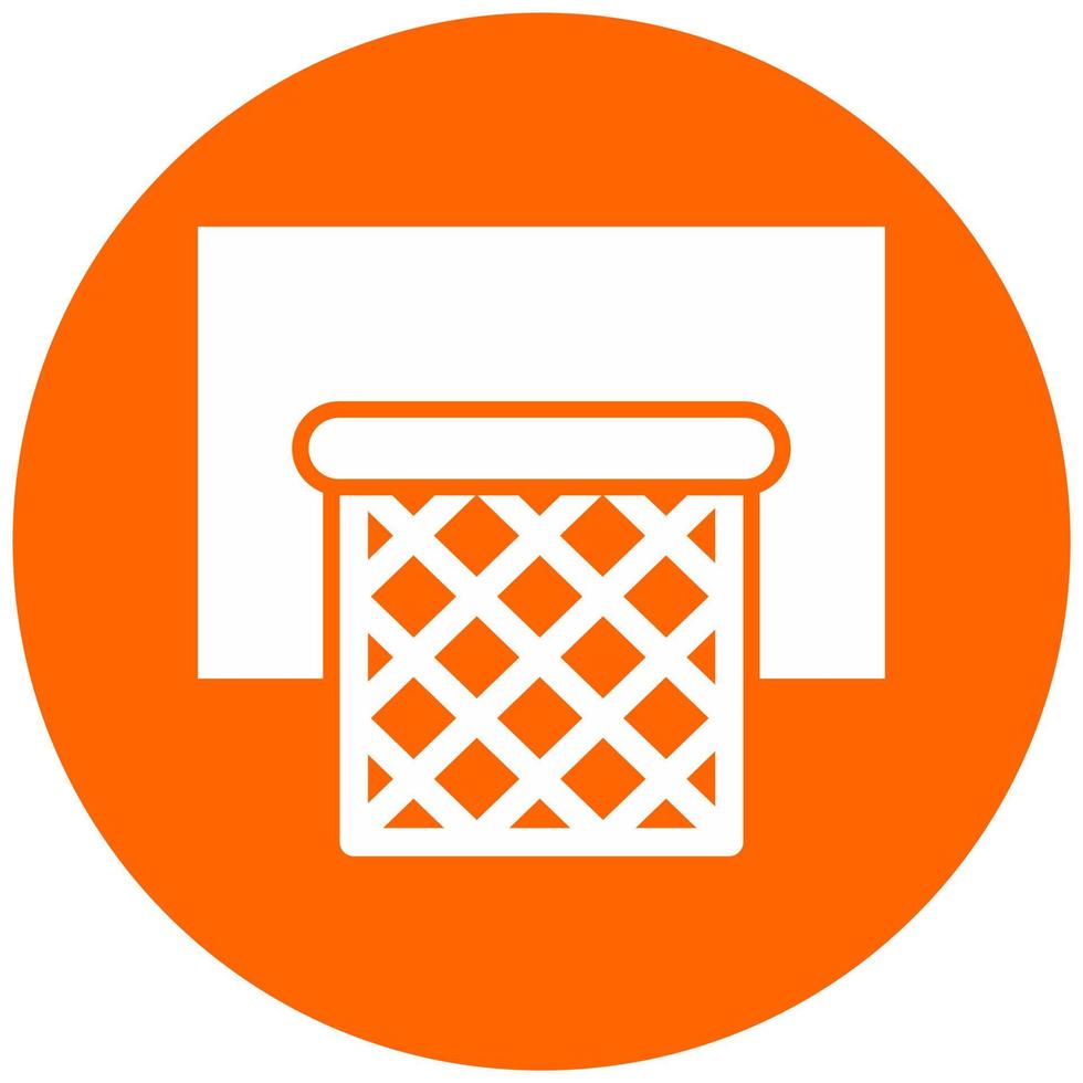 Basketball Hoop Vector Icon Style
