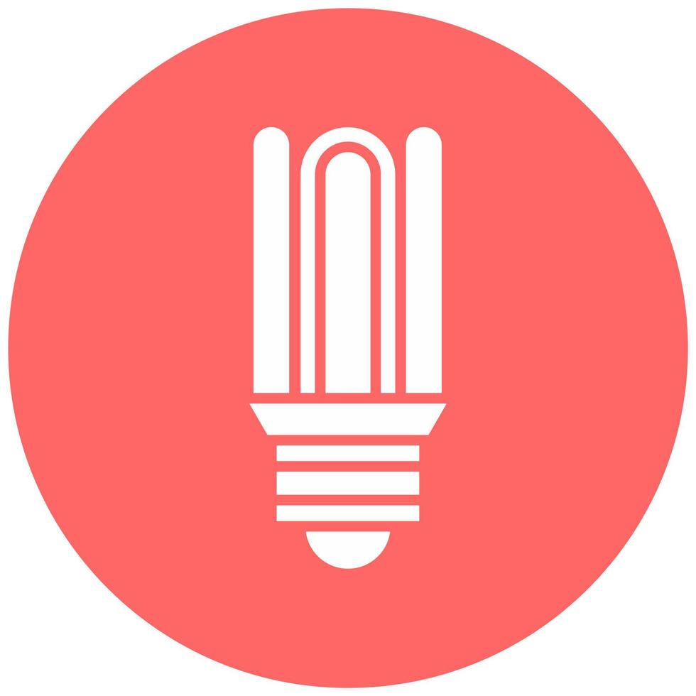 Cfl Compact Bulb Vector Icon Style