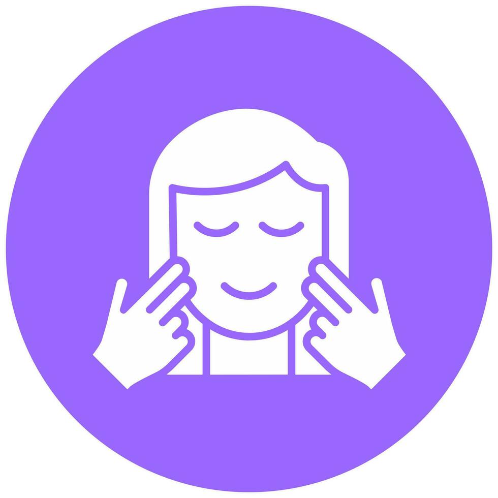 Facial Treatment Vector Icon Style