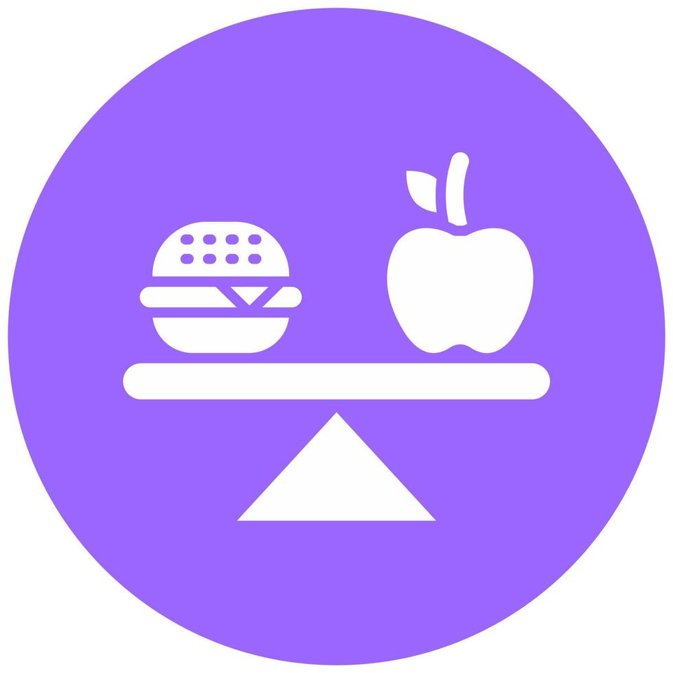 Balanced Diet Vector Icon Style