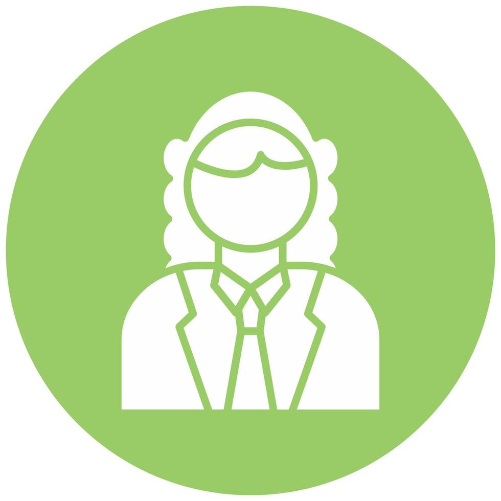 Judge Male Vector Icon Style