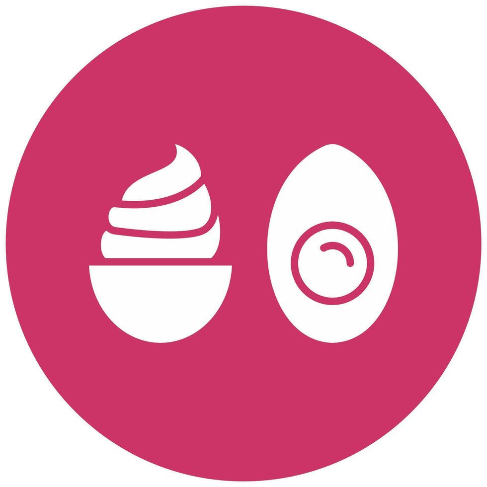 Deviled Eggs Vector Icon Style