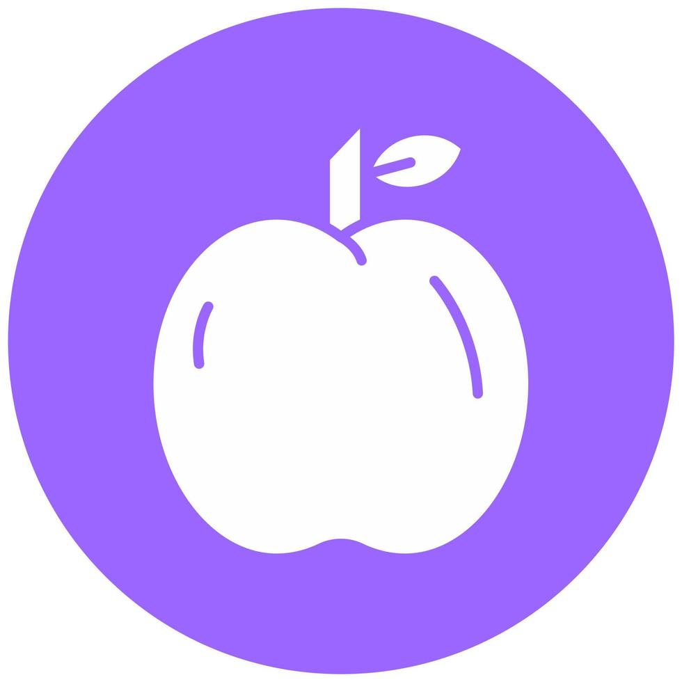 manzana vector icono estilo