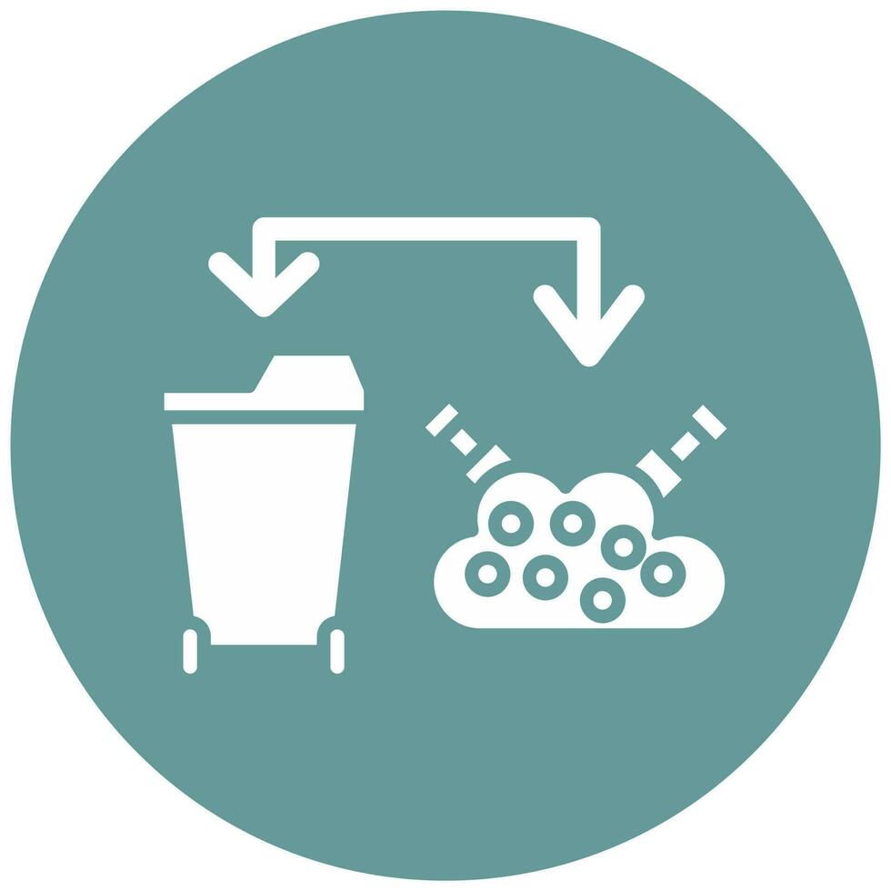 Waste Hierarchy Vector Icon Style