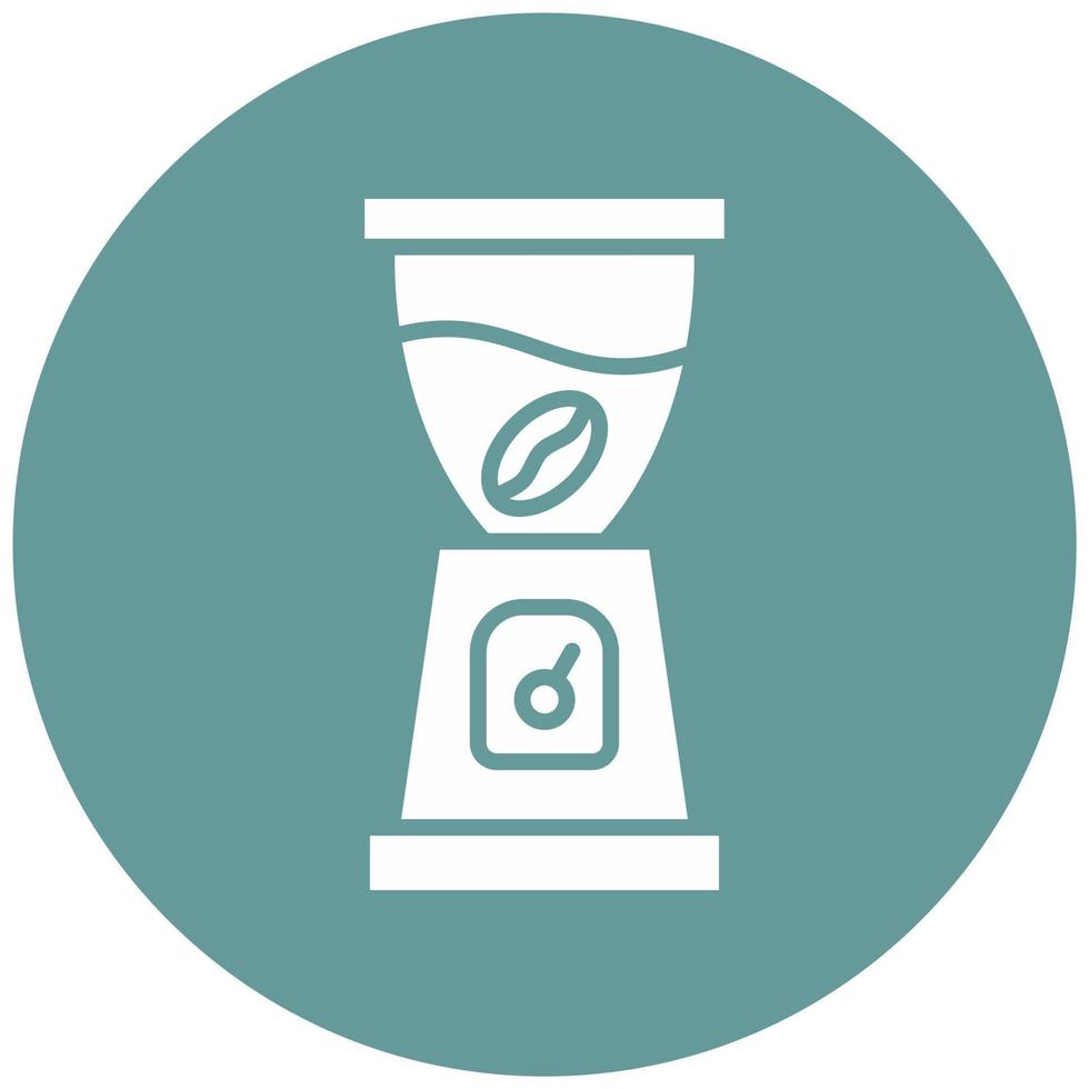 Coffee Mill Vector Icon Style