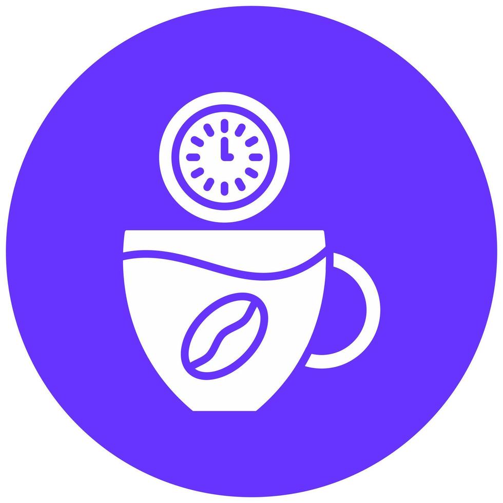 Coffee Time Vector Icon Style