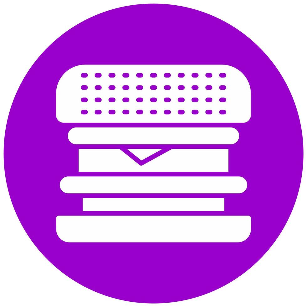 Burger Sandwich Vector Icon Style