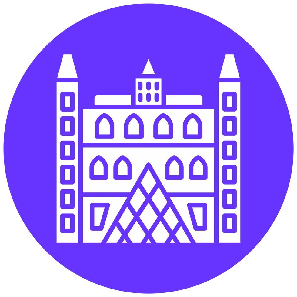 Louvre Vector Icon Style