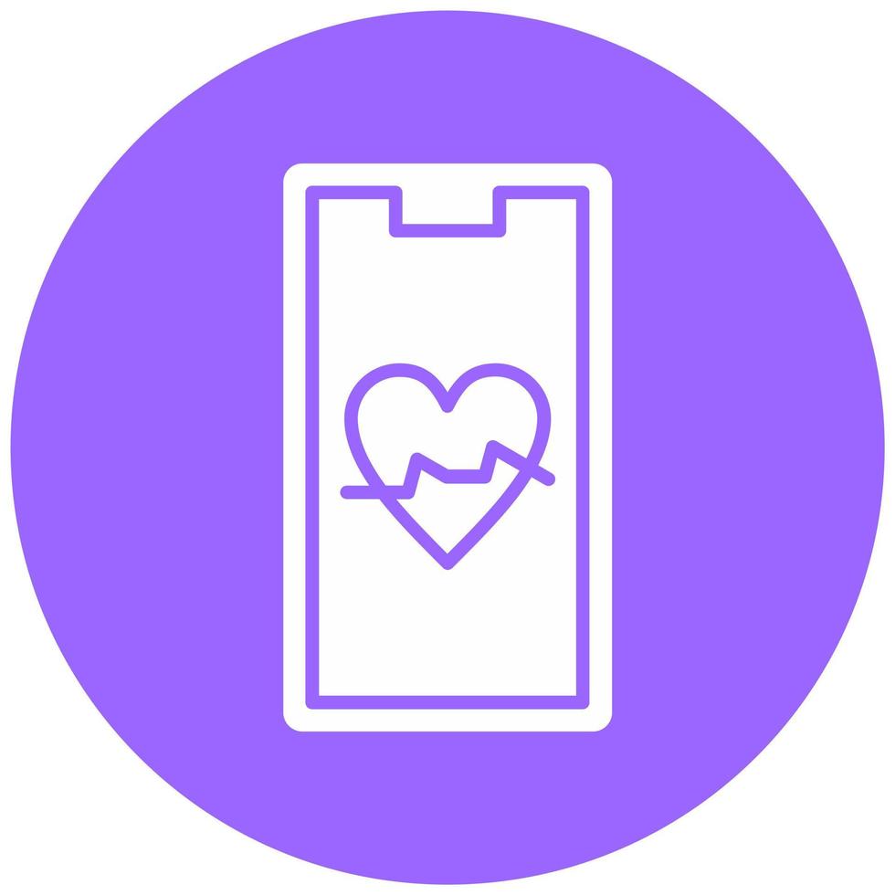 Heart Rate Vector Icon Style