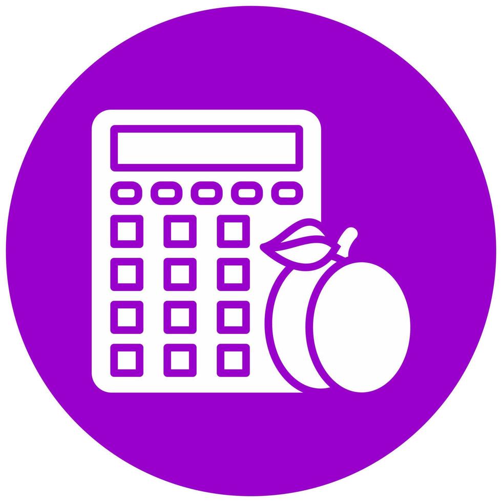 Calorie Calculator Vector Icon Style
